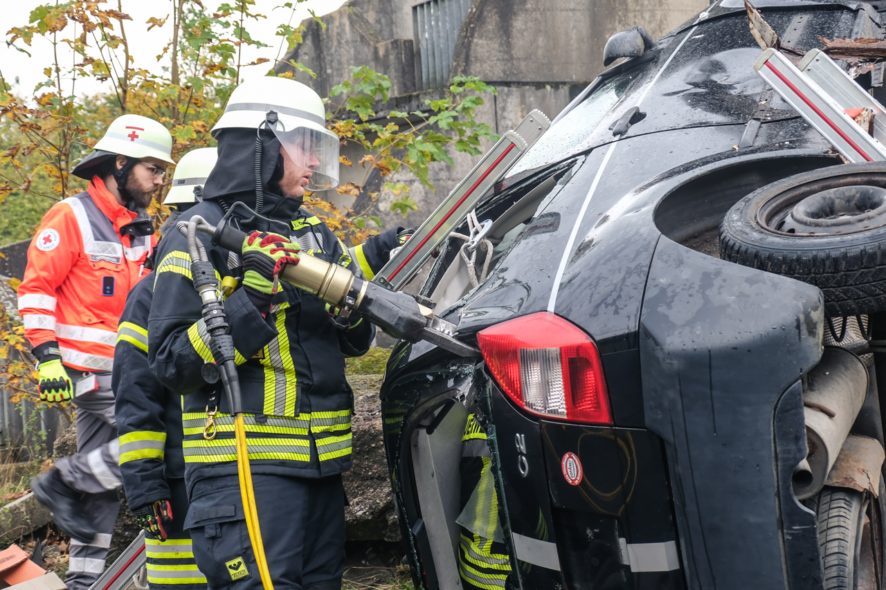 Übung „Roter Oktober“ des Stadtfeuerwehrverbandes
