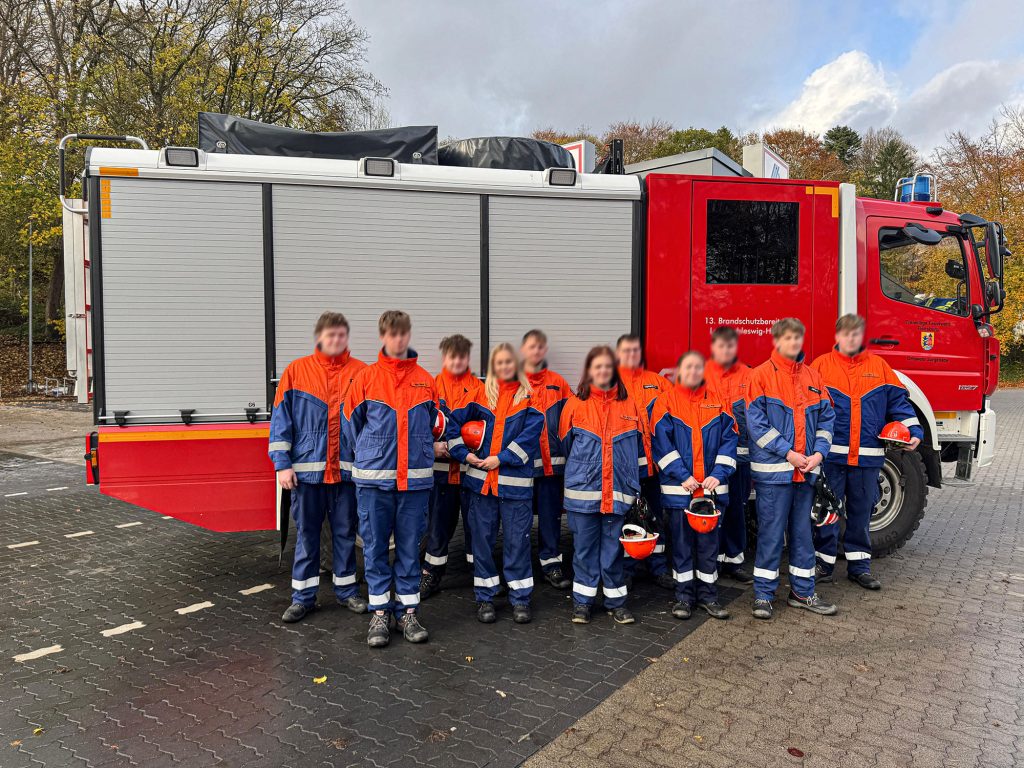 Die Teilnehmer:innen der Abnahme