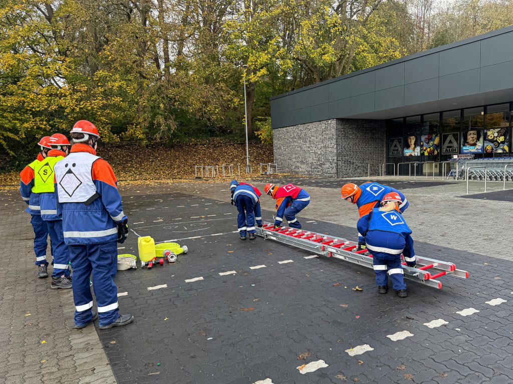 Ablegen der Steckleiter