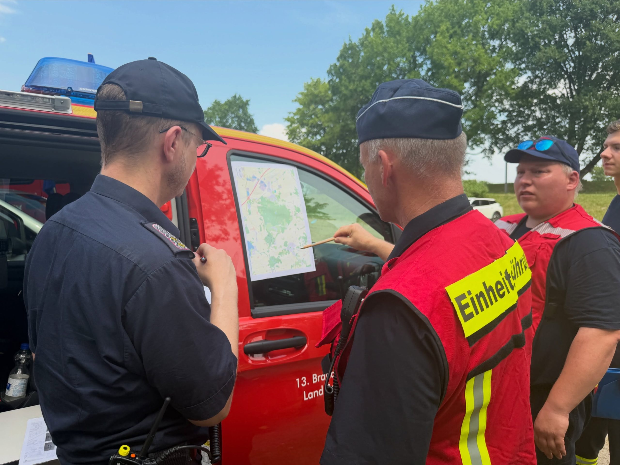 Vollübung der 13. Brandschutzbereitschaft