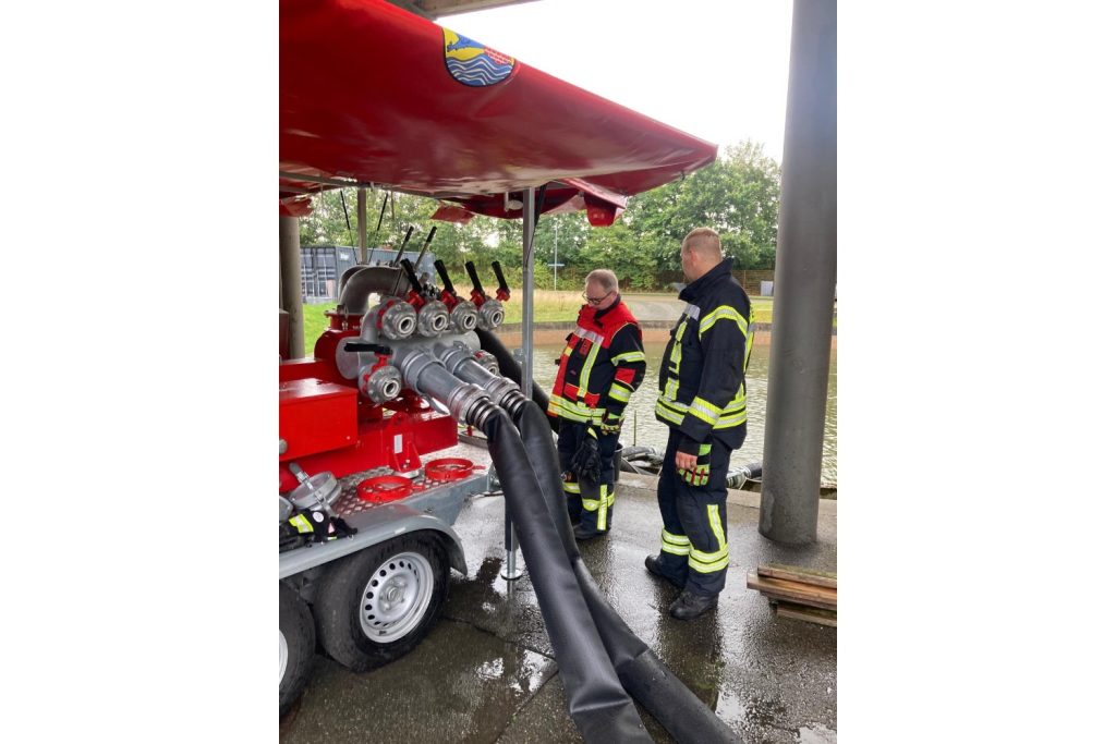 Großpumpe im Einsatz